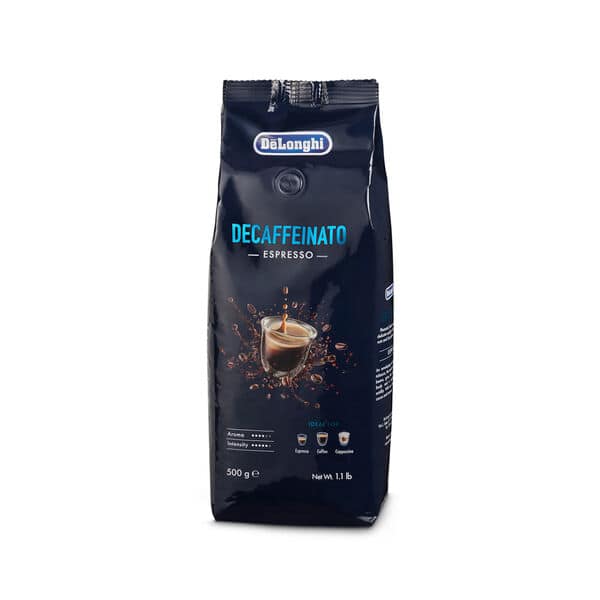 Original DeLonghi accessory Decaffeinated coffee beans, 50% Arabica, 50%  Robusta. 500g