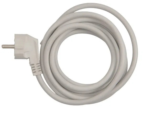 White Schuko plug cable 3x1.5 mm
