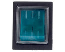 Bipolar oven switch green 29x35mm