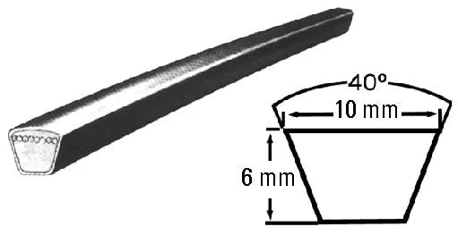 3L-515 trapezoidal washing machine belt