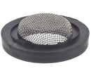 Washing machine faucet gasket with black filter