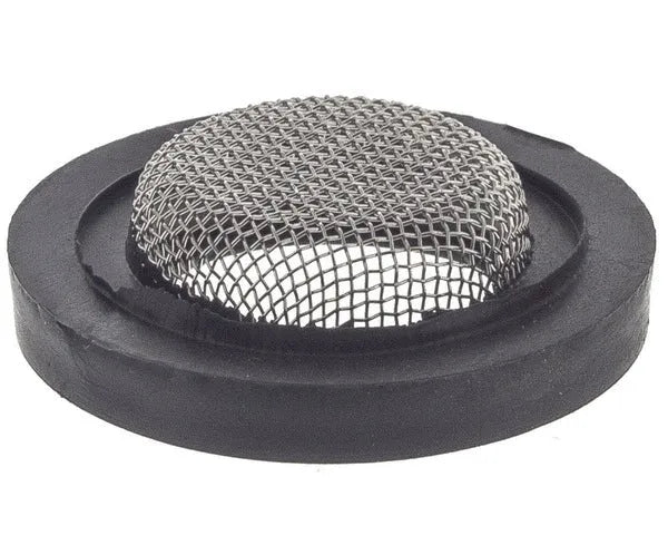Washing machine faucet gasket with black filter