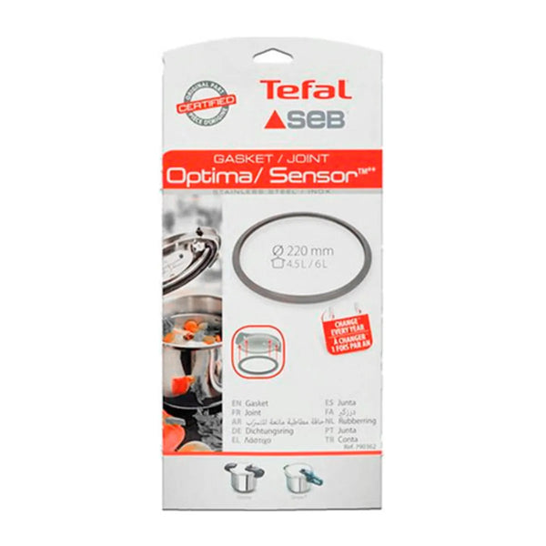 Junta de goma de olla Tefal Sensor, Optima 4,5 - 6 L 790362
