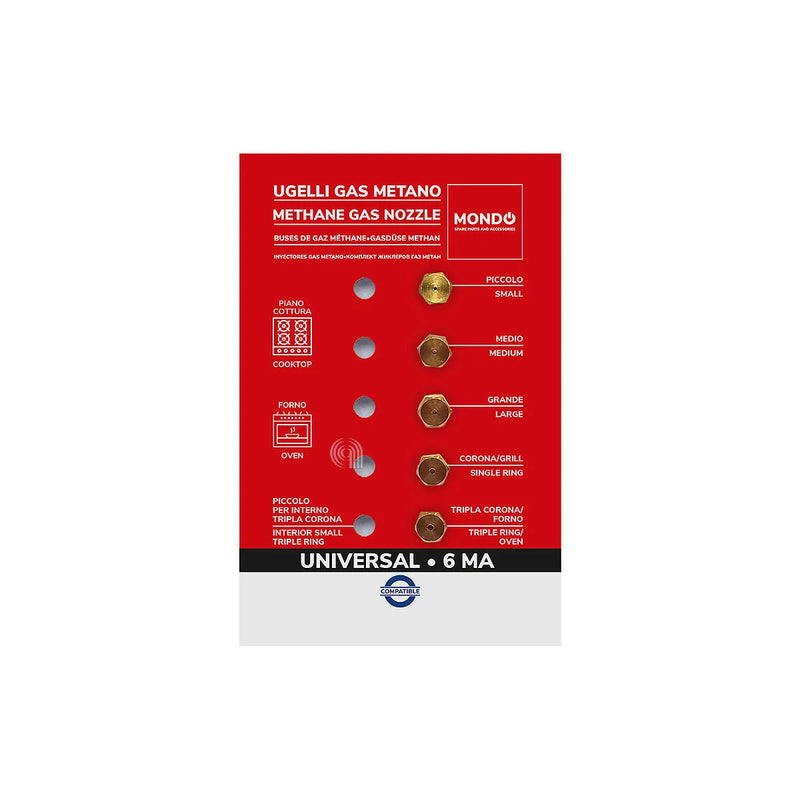 UNIVERSAL MONDO - Methane gas injectors for cooktop - AST-00537524