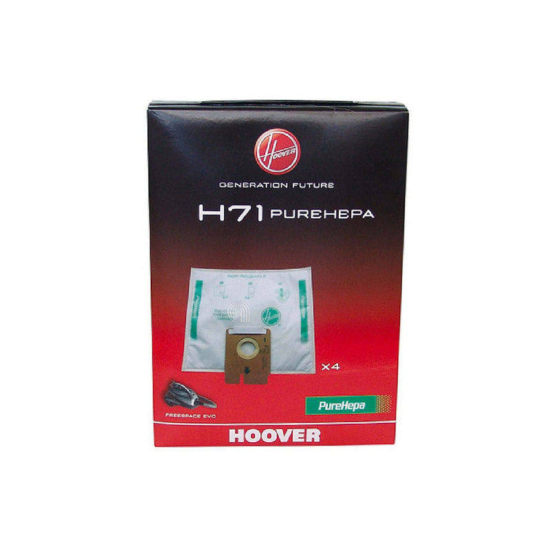 Set of 4 original bags for Candy Hoover vacuum cleaner H71