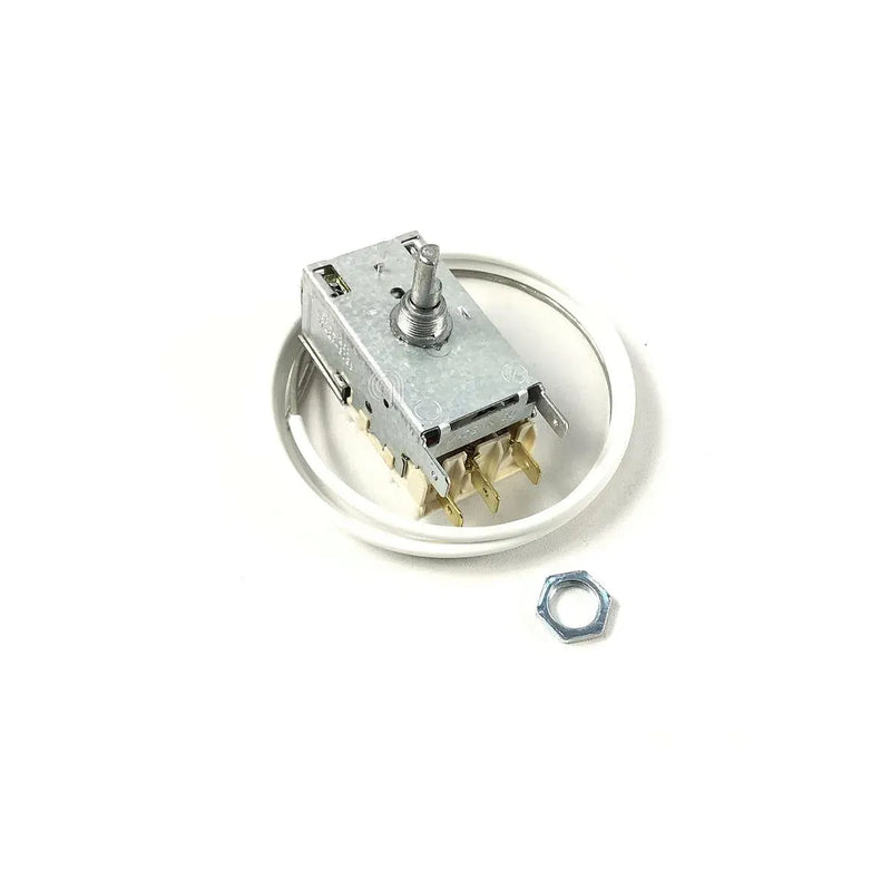 Original Electrolux refrigerator thermostat codes 2262154038 and 50116856001