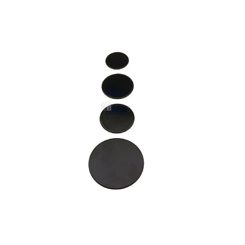 Set of burner capsule covers Electrolux Zanussi black 4 pieces