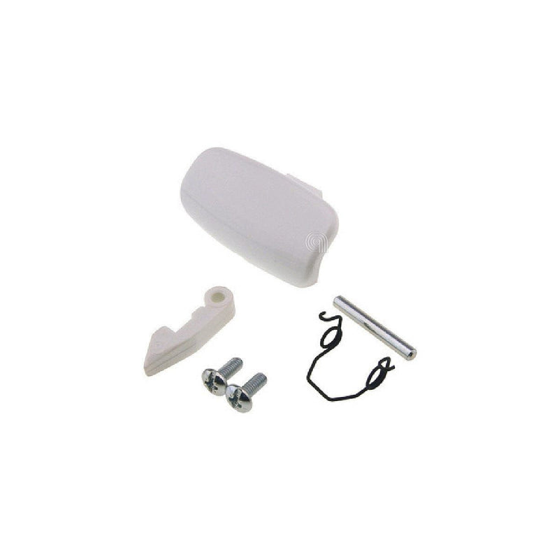 Original white door handle set for Candy washing machine 91602706