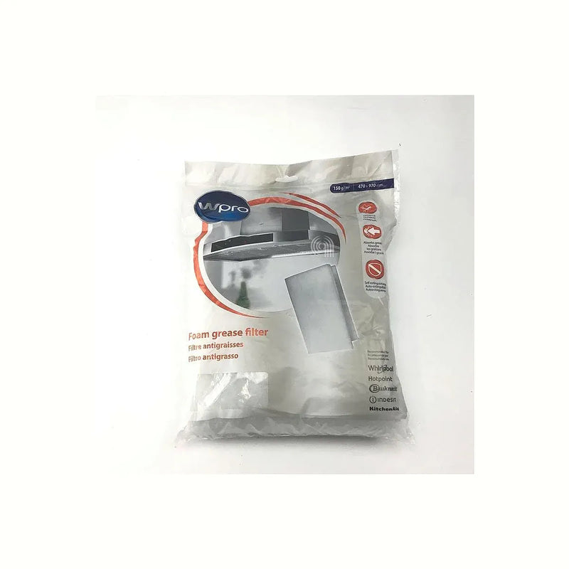 Original metal filter 47x97 for Whirlpool Indesit hood