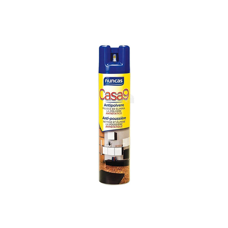 Nuncas dust repellent spray Casa 9 400 ml with antistatic formula