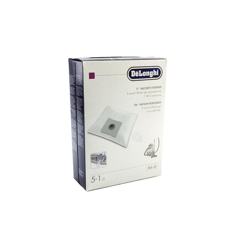 Set 5 bolsas aspirador DLS33 compatible De Longhi 5519110321