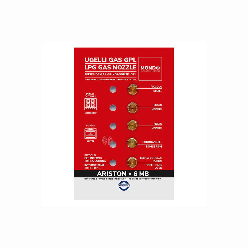ARISTON, INDESIT, MONDO - LPG gas nozzles for hob - AST-00537555