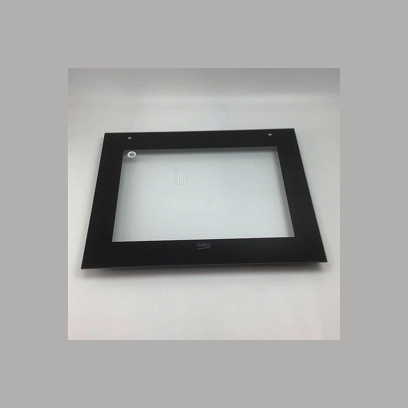 Outer glass with side frame for Beko oven 210480429