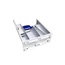 Detergent drawer divider wall for Electrolux washing machine
