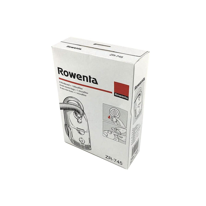 Set of 5 bags and 1 original filter for Rowenta vacuum ZR745