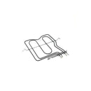 Ceiling heating element for Whirlpool Ariston Indesit oven C00016054