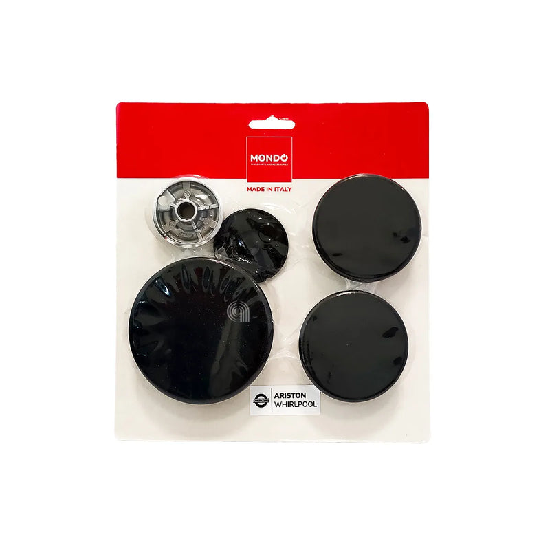 ARISTON, WHIRLPOOL, FRANKE - Kitchen Hob Burners and Caps Kit - AST-55605047