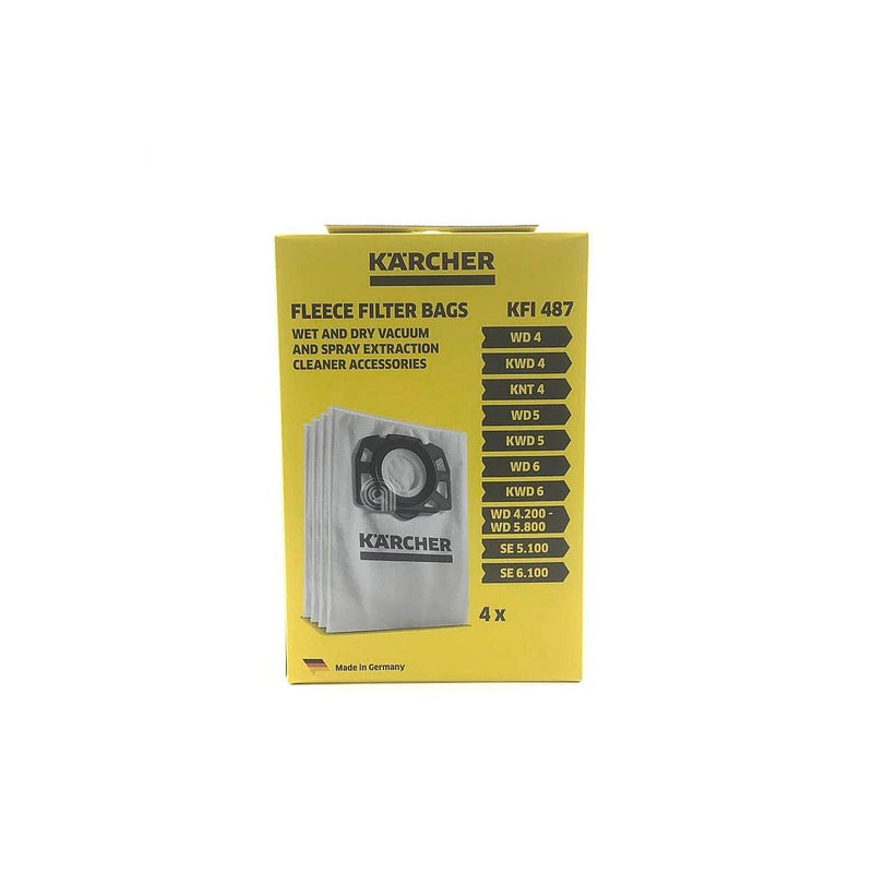 set of 4 original bags for Karcher vacuum cleaner 28630060