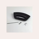 Set of black oblong handle for Whirlpool and Indesit washing machine