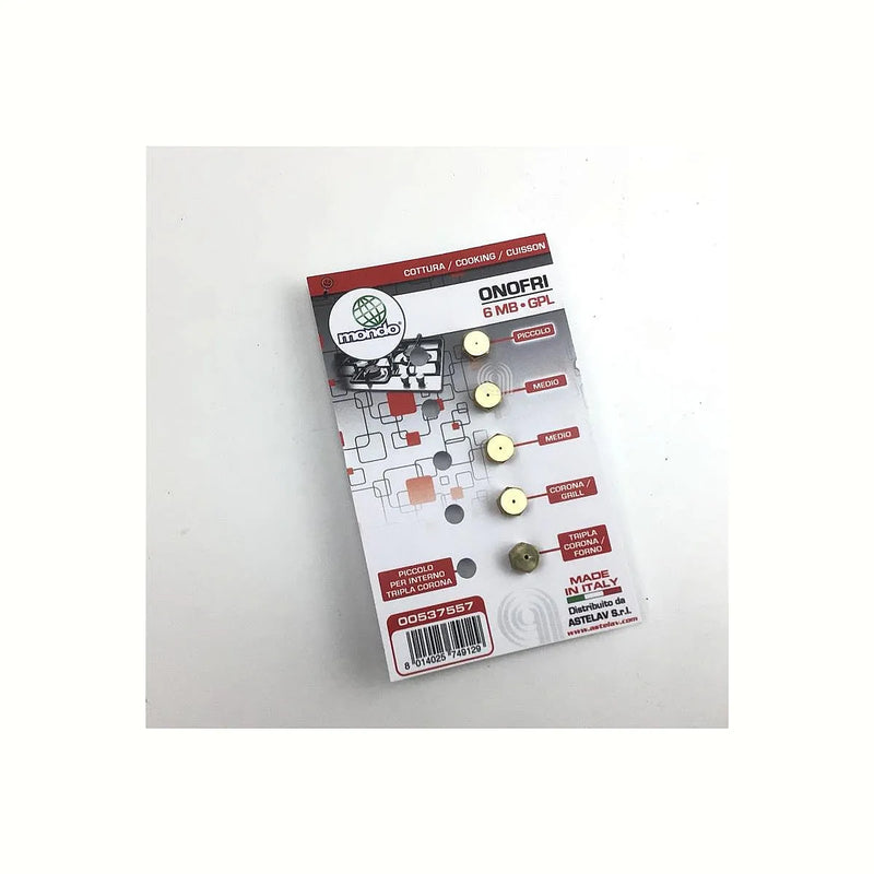 ONOFRI, MONDO - Set of 5 LPG gas injectors 6MB for cooktop - AST-00537557