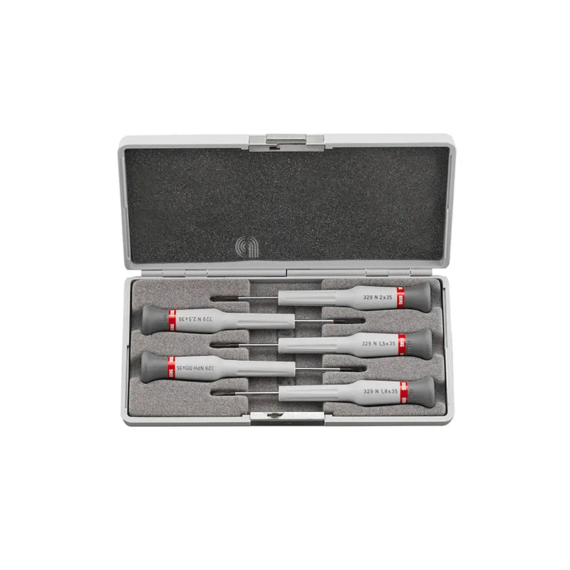 Set of 5 precision screwdrivers USAG with case
