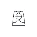 RICAMBI CUCINA - Left Enameled Grid for Cooktop - P2565