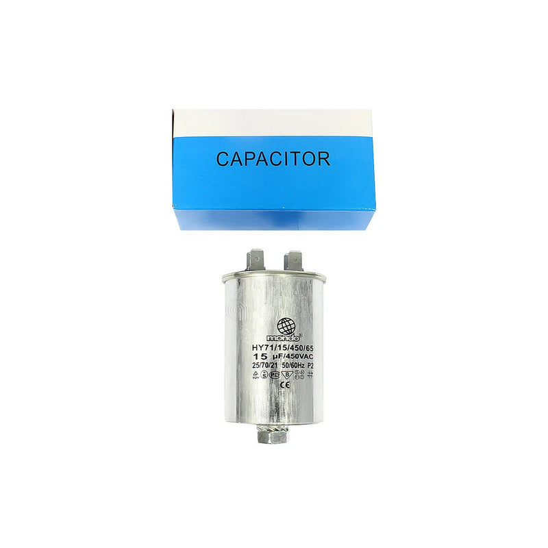 UNIVERSAL, MONDO - Metal Capacitor 15µF for Washing Machine - 15MF