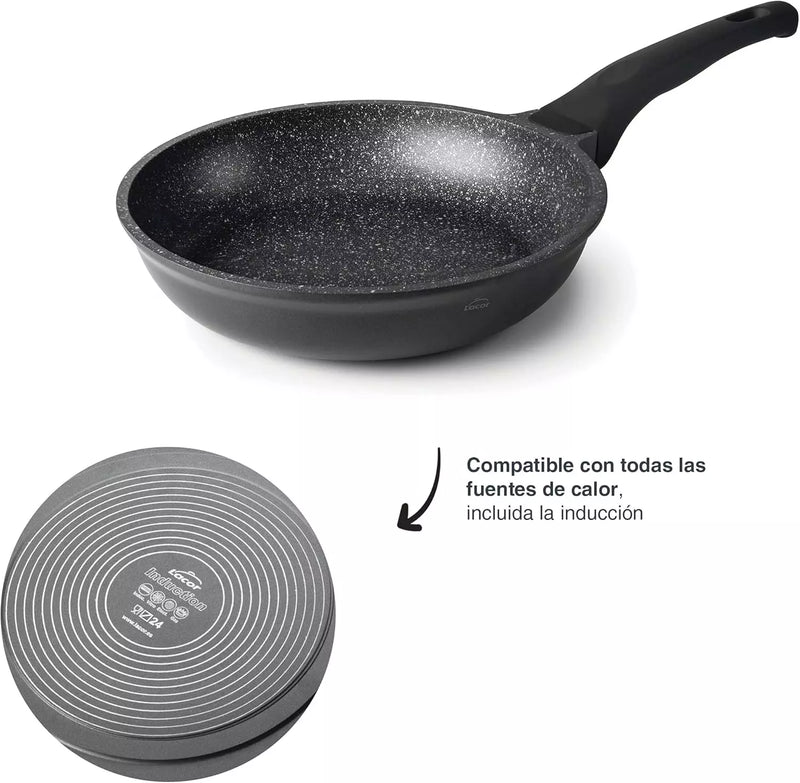 LACOR Eco-Stone Cast Aluminum Frying Pan 28cm - Model 24128