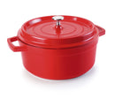 LACOR Cacerola con tapa roja Cocotte 25916