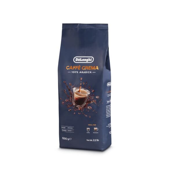 DeLonghi Café en grano  Crema, 100% Arábica, 1 Kg DLSC618