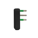 set of 10 right-angle recessed plugs 2P+T 16A Mondo