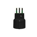set of 10 Italian plug adapters 2P+T 10A to Schuko 16A Mondo