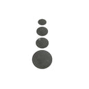 Set of burner capsule covers Electrolux Zanussi black 4 pieces