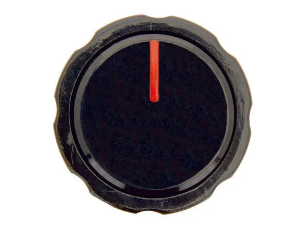Standard black kitchen knob with 8 mm shaft | 200.71