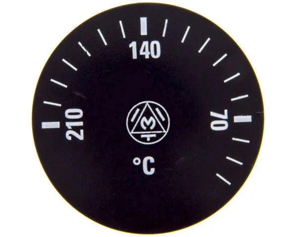 Fryer thermostat knob 0-210ºC black