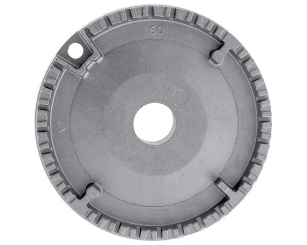 Kitchen burner with spark plug