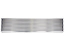 Ventilation grille 600x125mm matte stainless steel