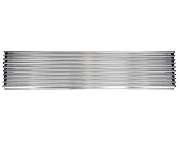 Ventilation grille 600x125mm matte stainless steel