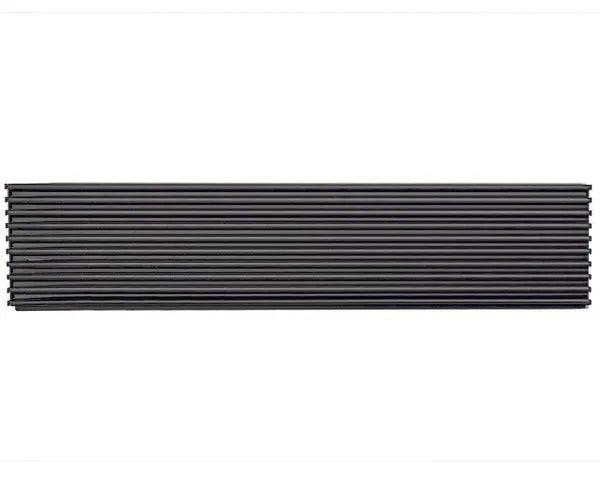 Ventilation grille 600 x 125 mm. black