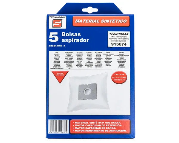 SOLAC Synthetic Vacuum Cleaner Bag 5 pcs