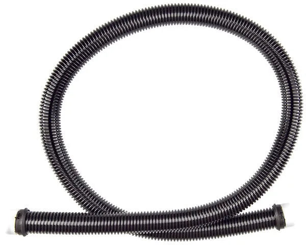 Flexible vacuum hose with black clip