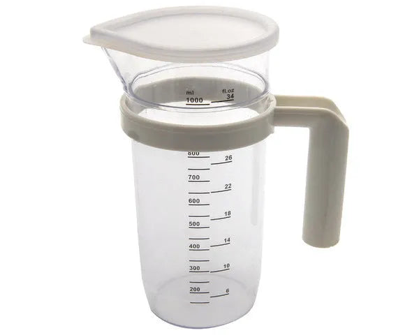 Plastic Measuring Jug with Lid 1.2L
