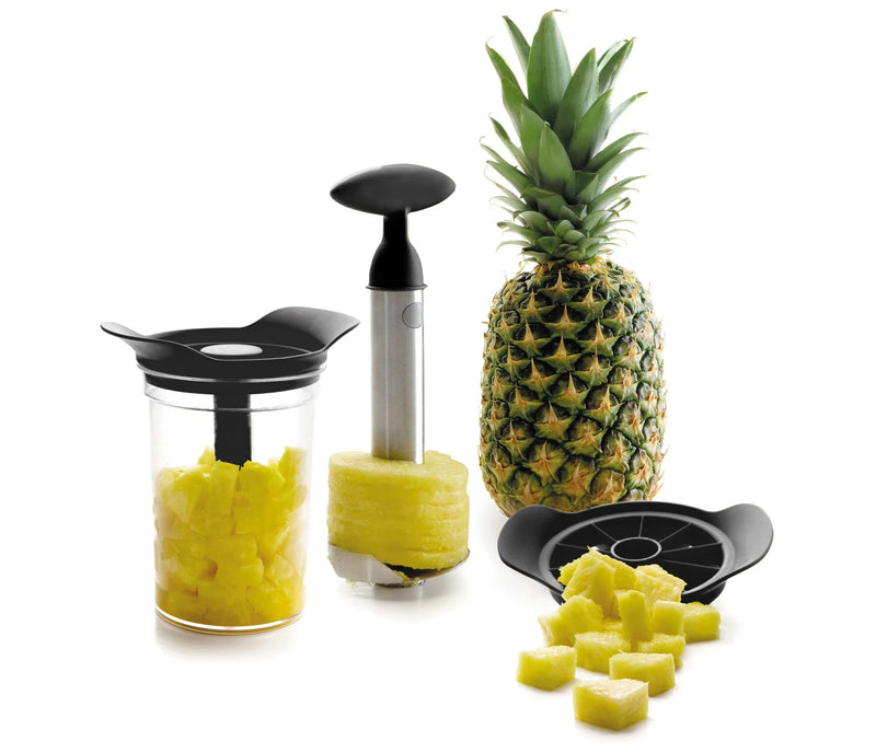LACOR Juego cortador y pelador de piña con base 60393