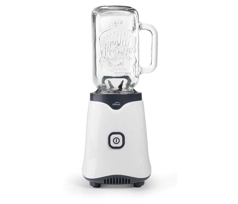 LACOR Batidora individual Mix&Go con jarra de cristal 69386