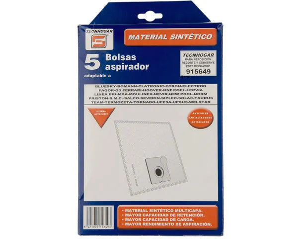 SOLAC SYNTHETIC VACUUM CLEANER BAG 5 PCS.