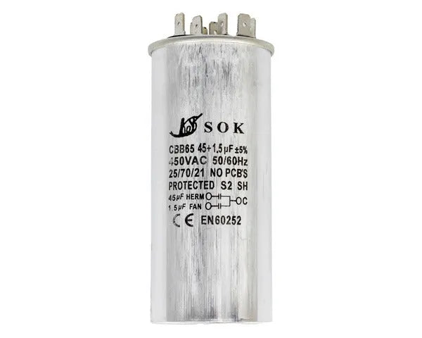 Working Capacitor 45 µF + 1.5 µF 450V