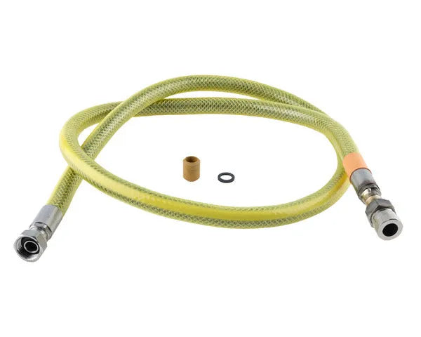 Flexible stainless steel butane gas hose with connector