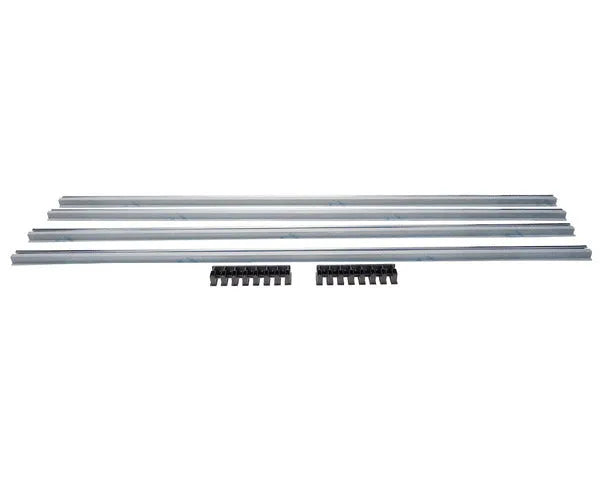 Ventilation grille 900x122mm glossy stainless steel