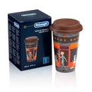 Delonghi taza térmica de cerámica y tapa de silicona Coffee Shop 300 ml  DLSC066