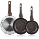 ALZA PETREA lote 3 sartenes 20-24-28 cm.